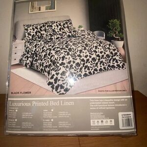 Autograph Black and White Floral Duvet Cover